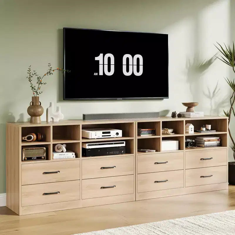 Commode 4 tiroirs pour chambre à coucher, commode moderne, meuble TV