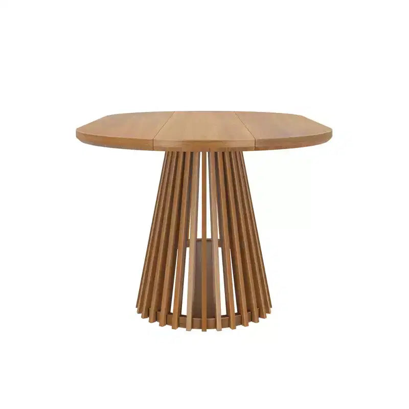 Table à manger rectangulaire, Table de cuisine minimaliste en bois massif pour 6 personnes