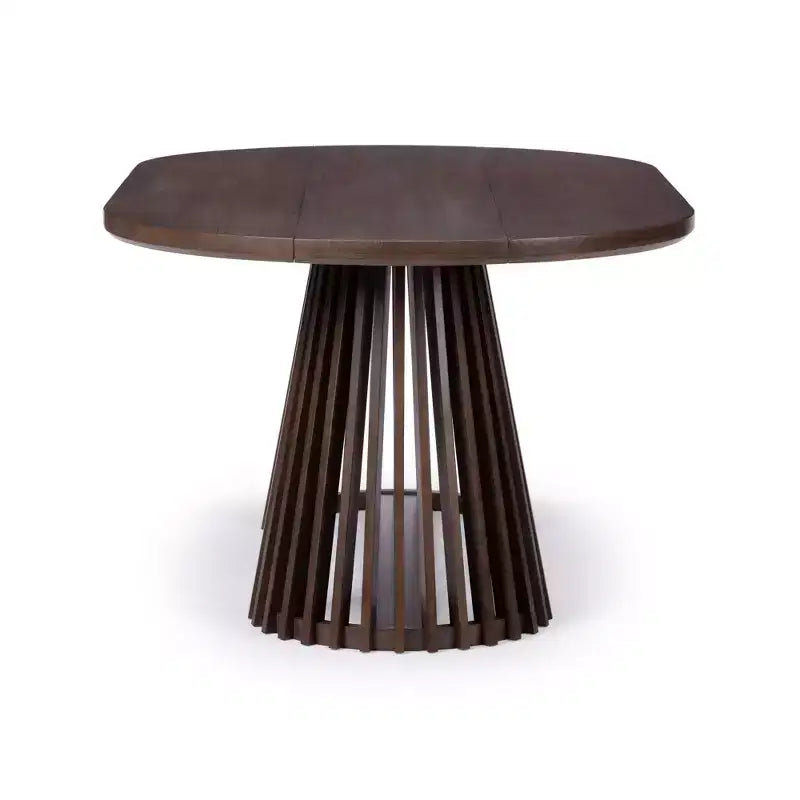 Table à manger rectangulaire, Table de cuisine minimaliste en bois massif pour 6 personnes