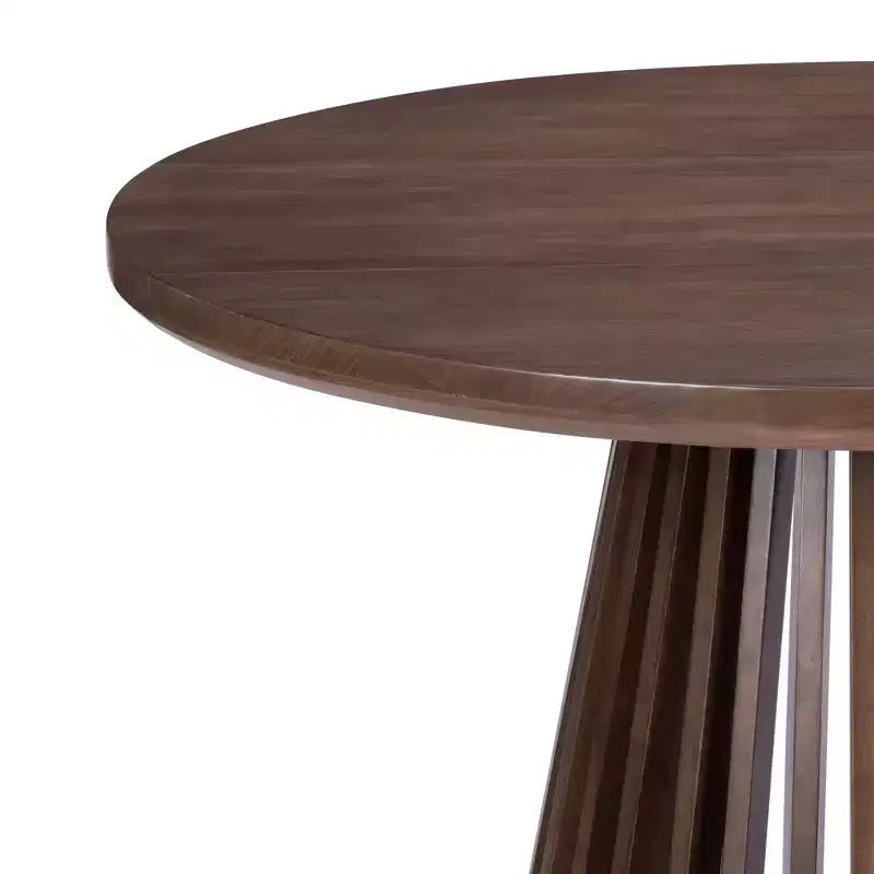 Table à manger rectangulaire, Table de cuisine minimaliste en bois massif pour 6 personnes