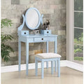 Coiffeuse et chaise, coiffeuse et tabouret en bois pour chambre à coucher