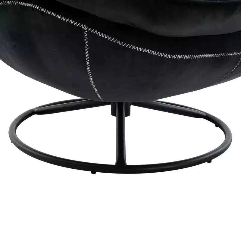 Fauteuil d'appoint en velours avec pouf, fauteuil de salon sans accoudoirs de style moderne du milieu du siècle