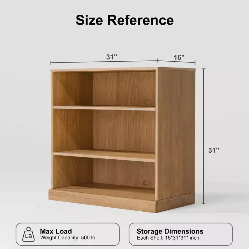 Armoire de rangement décorative noire sans porte en grain de bois, pour chambre, salon