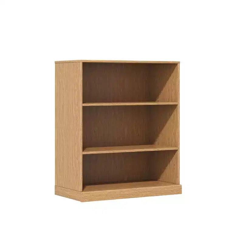 Armoire de rangement décorative noire sans porte en grain de bois, pour chambre, salon