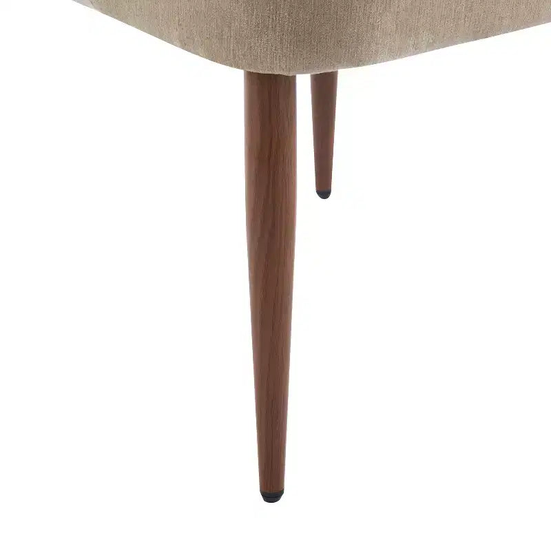 Chaises de salle à manger modernes en fer et tissu chenille