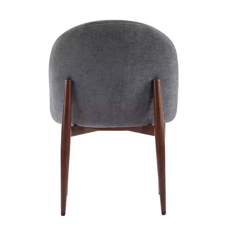 Chaises de salle à manger modernes en fer et tissu chenille