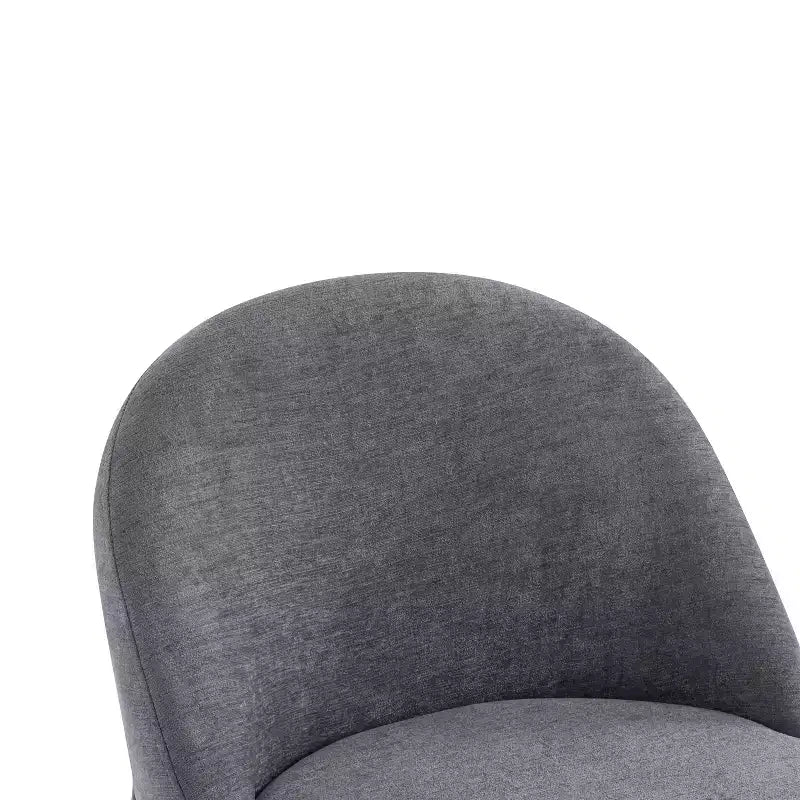Chaises de salle à manger modernes en fer et tissu chenille