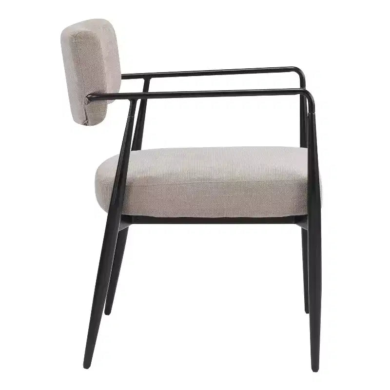 Chaises de salle à manger rembourrées de style moderne du milieu du siècle