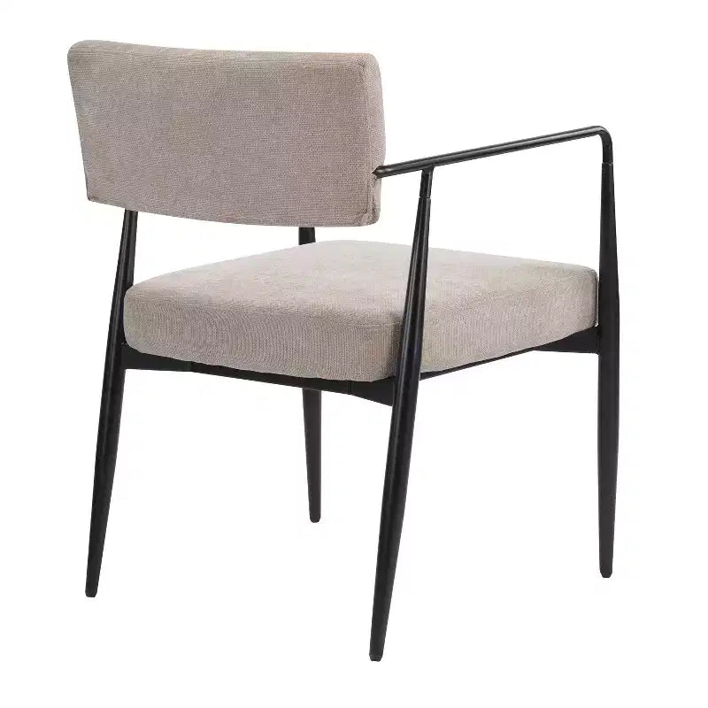 Chaises de salle à manger rembourrées de style moderne du milieu du siècle