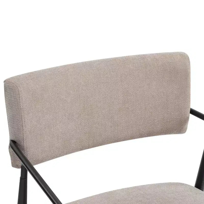Chaises de salle à manger rembourrées de style moderne du milieu du siècle