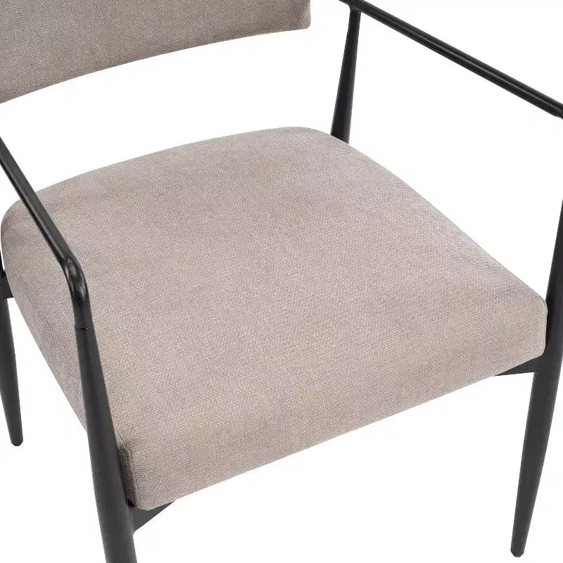 Chaises de salle à manger rembourrées de style moderne du milieu du siècle