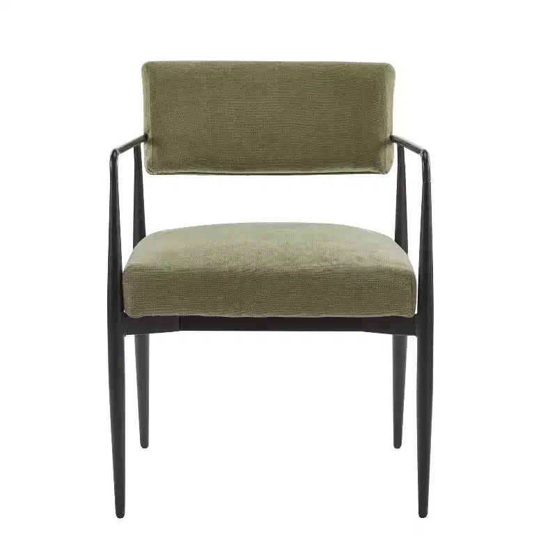 Chaises de salle à manger rembourrées de style moderne du milieu du siècle