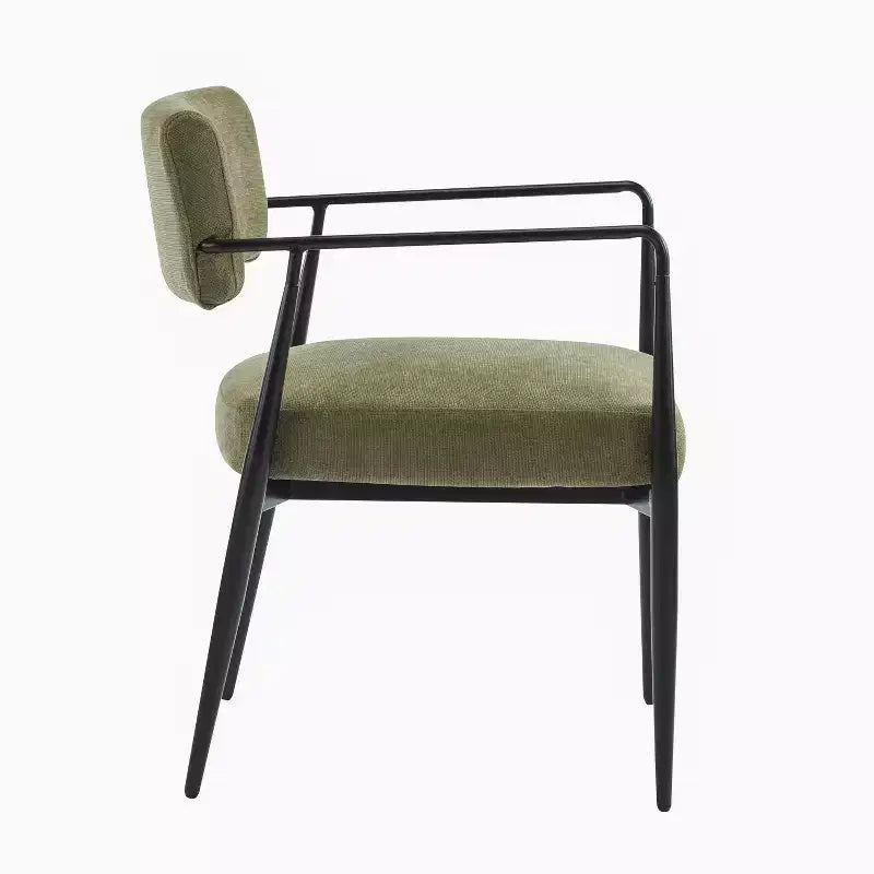 Chaises de salle à manger rembourrées de style moderne du milieu du siècle