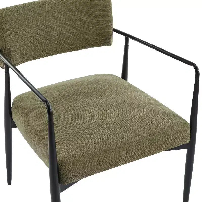 Chaises de salle à manger rembourrées de style moderne du milieu du siècle