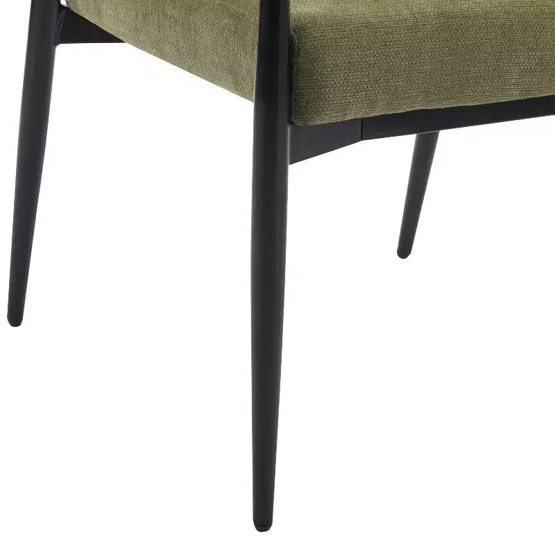 Chaises de salle à manger rembourrées de style moderne du milieu du siècle