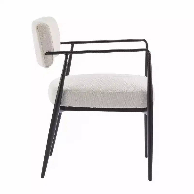 Chaises de salle à manger rembourrées de style moderne du milieu du siècle