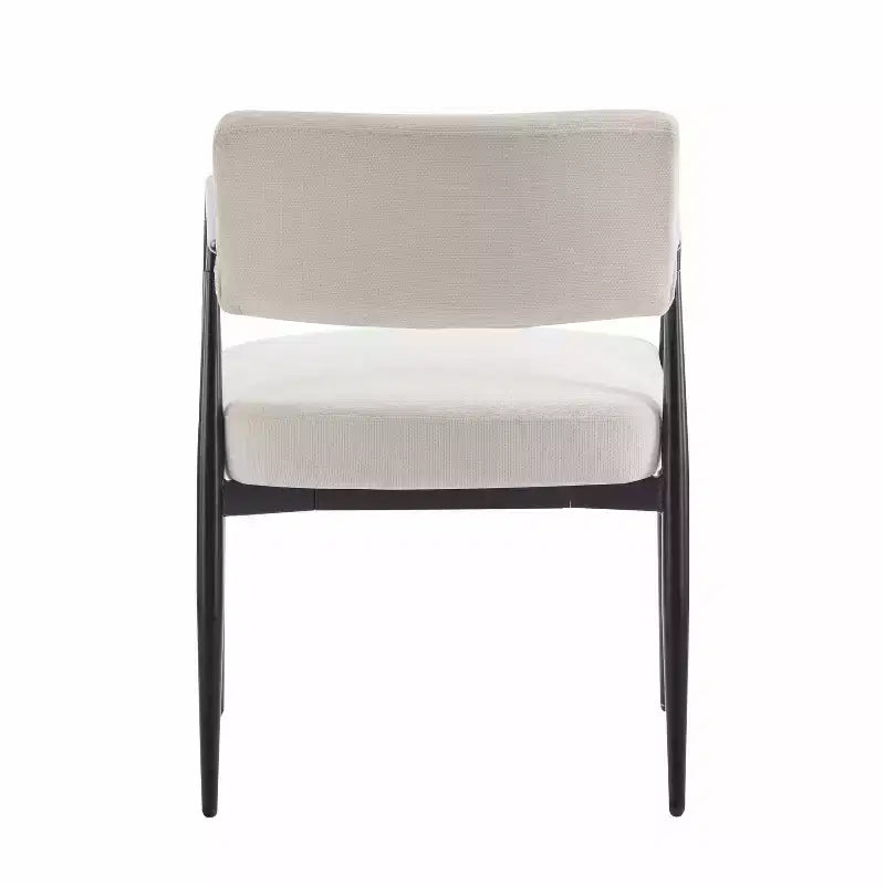 Chaises de salle à manger rembourrées de style moderne du milieu du siècle