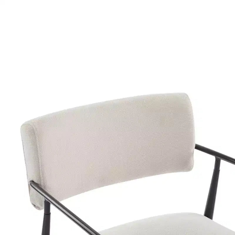 Chaises de salle à manger rembourrées de style moderne du milieu du siècle