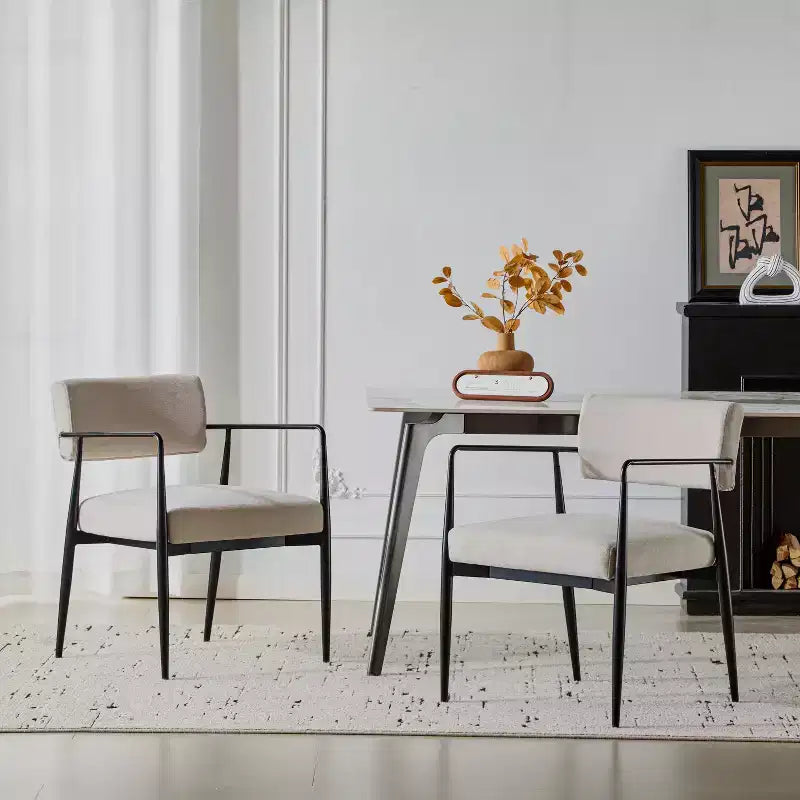 Christopher Knight Home Behrens Mid-Century Modern Upholstered Dining Chairs (Set of 2)