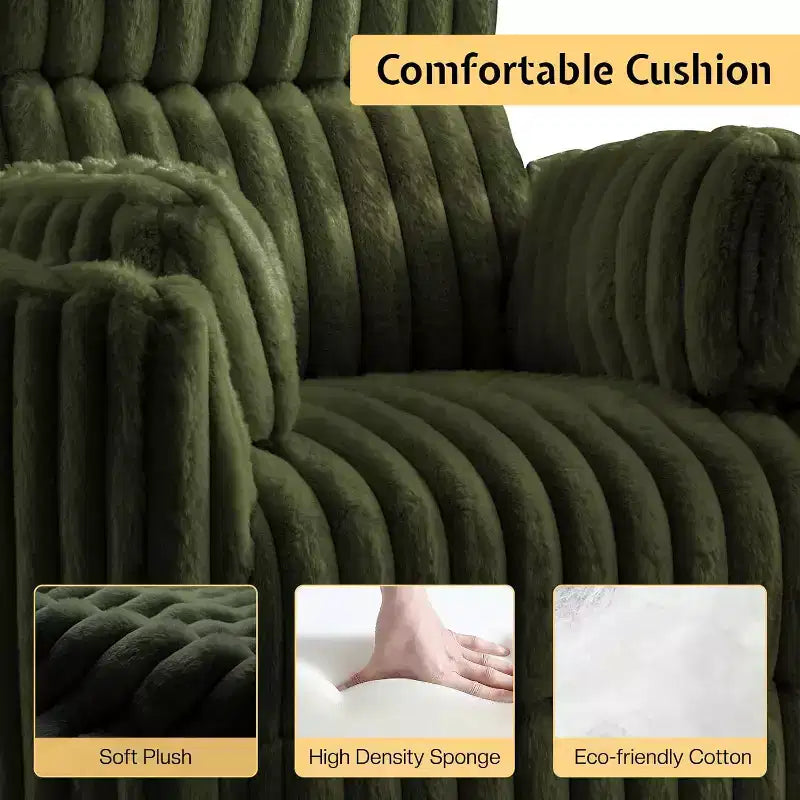 Fauteuil inclinable électrique de crèche, fauteuil à bascule pivotant électrique avec USB et Type-C