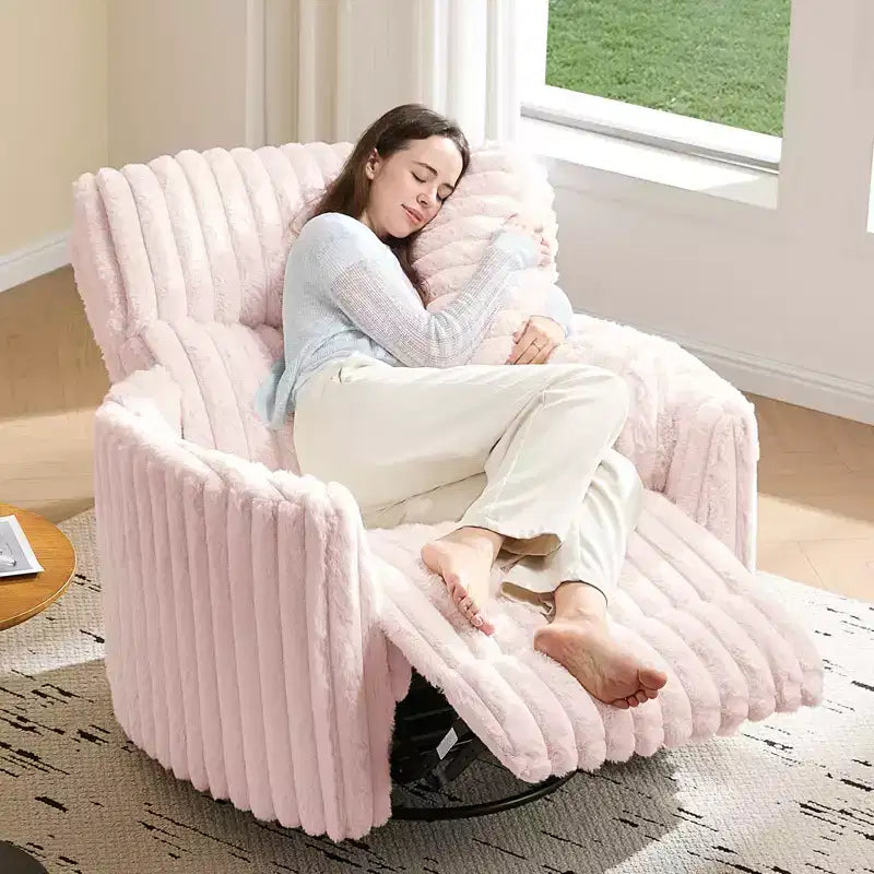 Fauteuil inclinable électrique de crèche, fauteuil à bascule pivotant électrique avec USB et Type-C