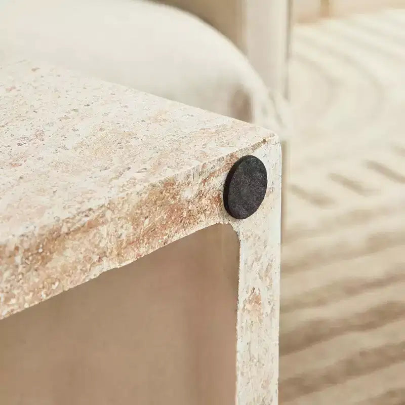 Table basse ronde - Table d'appoint décorative intérieure et extérieure pour salon, terrasse