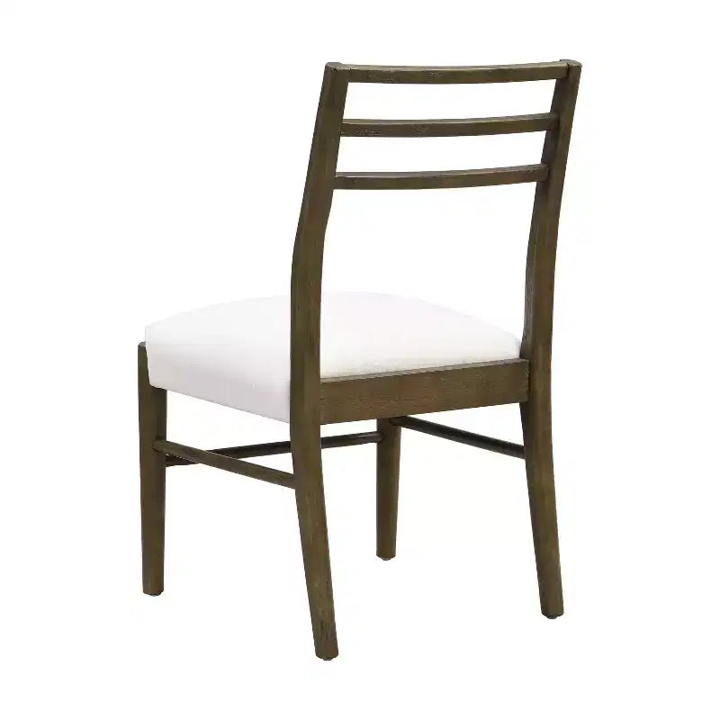 Chaises de salle à manger rembourrées en bois d'hévéa, style ferme