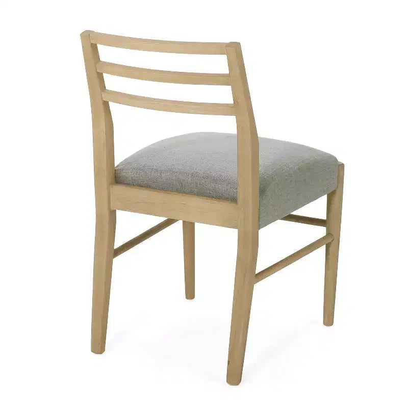 Chaises de salle à manger rembourrées en bois d'hévéa, style ferme