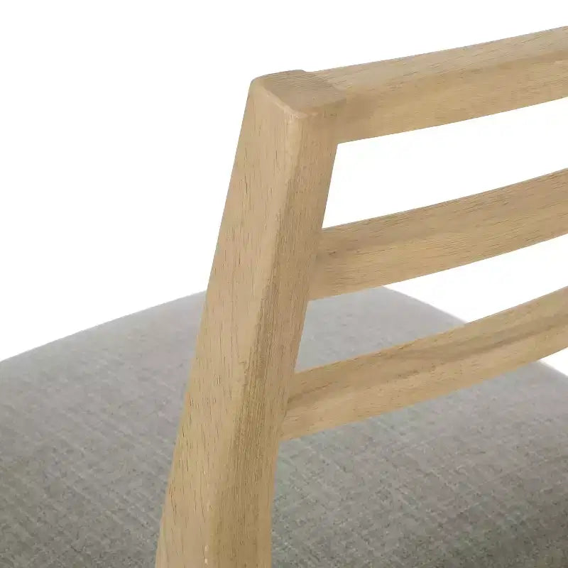 Chaises de salle à manger rembourrées en bois d'hévéa, style ferme