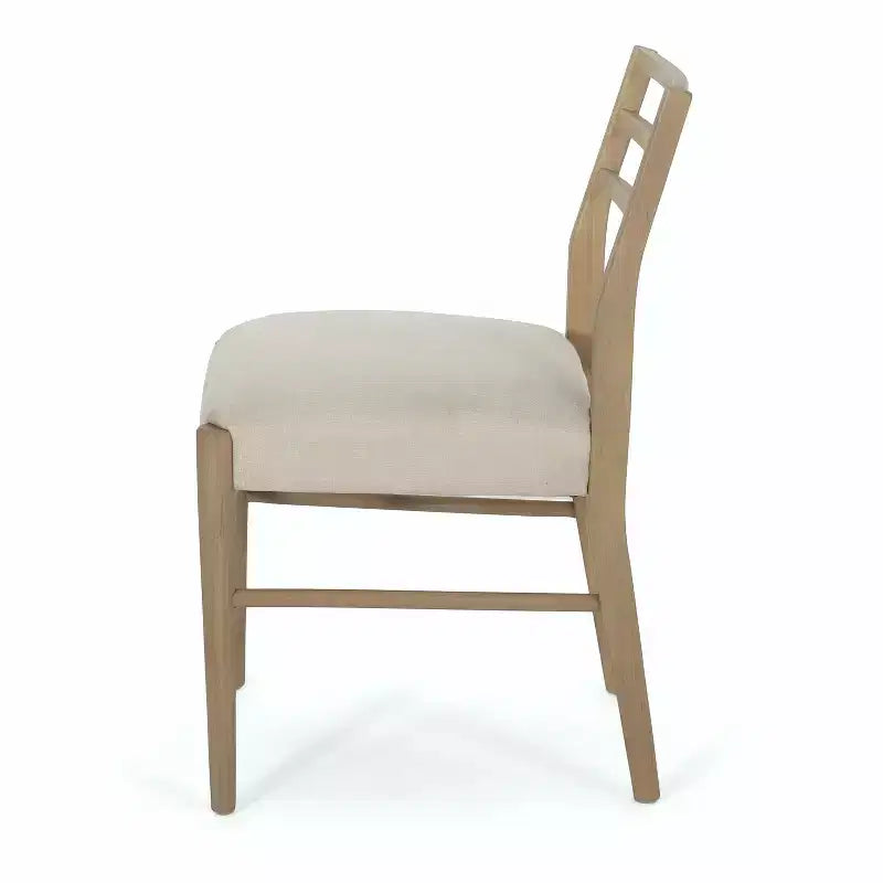Chaises de salle à manger rembourrées en bois d'hévéa, style ferme