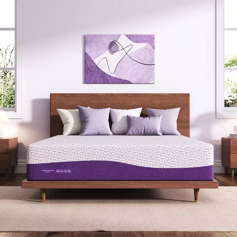 Sersper 12 inch AeroChar Cooling Gel Memory Foam Mattress, CertiPUR-US & OEKO-TEX Certified