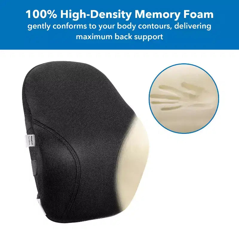 Coussin de soutien lombaire, soutien dorsal compact pour le bureau
